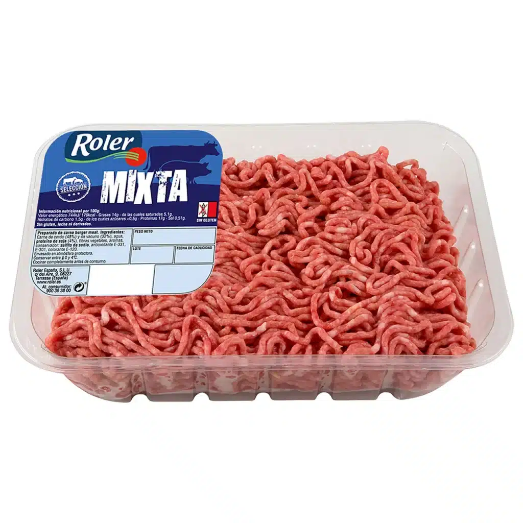 etiquetas bandejas de carne