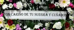 cinta corona funebre