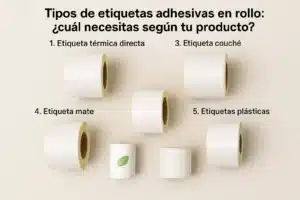tipos de etiquetas en rollo